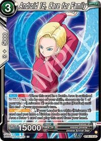 Android 18, Care for Family - Prismatic Clash - Dragon Ball Super: Masters card