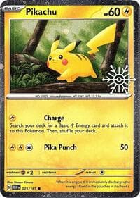 Pikachu - 025/165 (Holiday Calendar) - Miscellaneous Cards & Products - Pokemon card