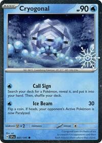 Cryogonal (Holiday Calendar) - Miscellaneous Cards & Products - Pokemon card