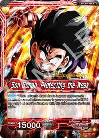 Son Gohan // Son Gohan, Protecting the Weak - Prismatic Clash Release Event - Dragon Ball Super: Masters card