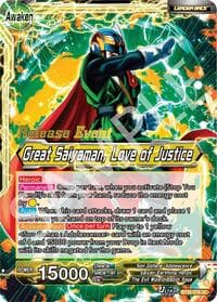 Son Gohan // Great Saiyaman, Love of Justice - Prismatic Clash Release Event - Dragon Ball Super: Masters card