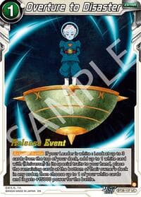 Overture to Disaster - Prismatic Clash Release Event - Dragon Ball Super: Masters card
