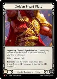 Golden Heart Plate - Super Slam - Flesh and Blood TCG card