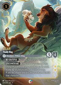 Scar - Finally King (Enchanted) - Fabled - Disney Lorcana card
