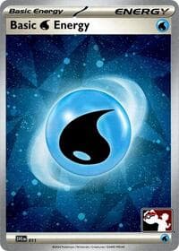 Basic Water Energy - 011 (Cosmos Holo) - Prize Pack Series Cards - Pokemon card