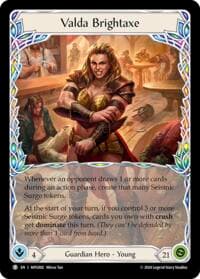 Valda Brightaxe // High Riser - Mastery Pack Guardian - Flesh and Blood TCG card
