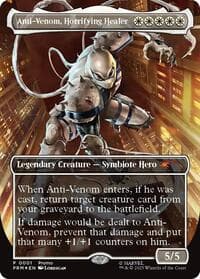 Anti-Venom, Horrifying Healer (Borderless) - Media Promos - Magic: The Gathering card