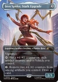 Iron Spider, Stark Upgrade (Borderless) - Media Promos - Magic: The Gathering card