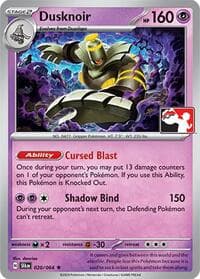 Dusknoir - Prize Pack Series Cards - Pokemon card