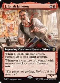 J. Jonah Jameson (Extended Art) - Marvel's Spider-Man - Magic: The Gathering card
