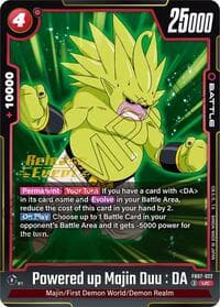 Powered up Majin Duu : DA - Wish For Shenron Release Event Cards - Dragon Ball Super: Fusion World card