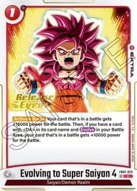 Evolving to Super Saiyan 4 - Wish For Shenron Release Event Cards - Dragon Ball Super: Fusion World card