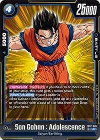 Son Gohan : Adolescence - Wish For Shenron Release Event Cards - Dragon Ball Super: Fusion World card