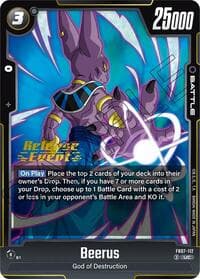 Beerus - Wish For Shenron Release Event Cards - Dragon Ball Super: Fusion World card