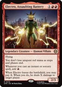 Electro, Assaulting Battery - Marvel's Spider-Man - Magic: The Gathering card