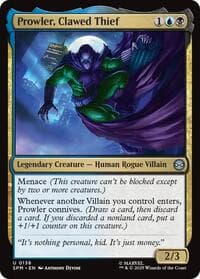 Prowler, Clawed Thief - Marvel's Spider-Man - Magic: The Gathering card