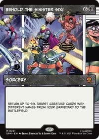 Behold the Sinister Six! (Borderless) - Marvel's Spider-Man - Magic: The Gathering card