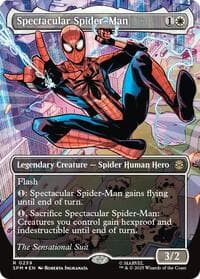 Spectacular Spider-Man (0239) (Borderless) (Textured Foil) - Marvel's Spider-Man - Magic: The Gathering card