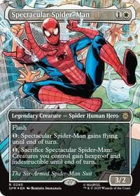 Spectacular Spider-Man (0240) (Borderless) (Textured Foil) - Marvel's Spider-Man - Magic: The Gathering card