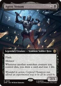 Agent Venom (Extended Art) - Marvel's Spider-Man - Magic: The Gathering card