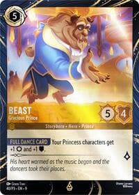 Beast - Gracious Prince - Disney Lorcana Promo Cards - Disney Lorcana card