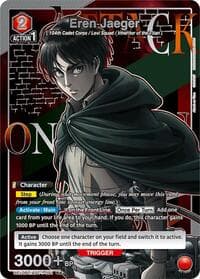 Eren Jaeger (091) (R*) - UE10BT: Attack on Titan - Union Arena card