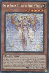 Saffira, Dragon Queen of the Voiceless Voice - 2025 Mega-Pack - YuGiOh card