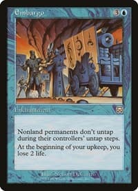 Embargo - Mercadian Masques - Magic: The Gathering card