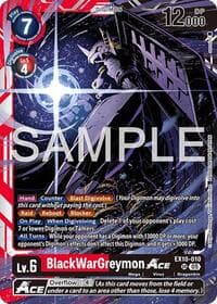 BlackWarGreymon ACE - Sinister Order - Digimon Card Game card