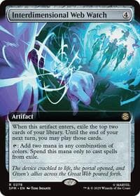 Interdimensional Web Watch (Extended Art) - Marvel's Spider-Man - Magic: The Gathering card