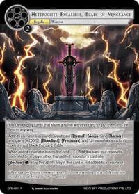 Heteroclite Excalibur, Blade of Vengeance - Descent into the Raven's Catacombs - Force of Will card