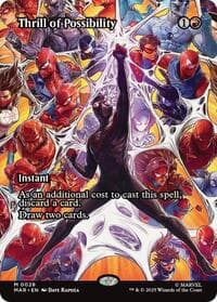 Thrill of Possibility (Borderless) - Marvel Universe Eternal-Legal - Magic: The Gathering card