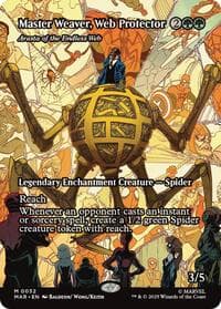 Master Weaver, Web Protector - Arasta of the Endless Web (Borderless) - Marvel Universe Eternal-Legal - Magic: The Gathering card