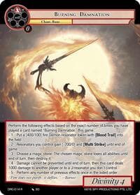 Burning Damnation - Descent into the Raven's Catacombs - Force of Will card