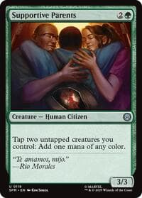 Supportive Parents - Marvel's Spider-Man - Magic: The Gathering card