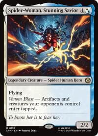 Spider-Woman, Stunning Savior - Marvel's Spider-Man - Magic: The Gathering card