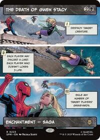 The Death of Gwen Stacy (Borderless) - Marvel's Spider-Man - Magic: The Gathering card