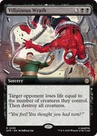 Villainous Wrath (Extended Art) - Marvel's Spider-Man - Magic: The Gathering card