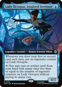 Lady Octopus, Inspired Inventor (Extended Art) - Marvel's Spider-Man - Magic: The Gathering card