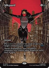 Silkguard (Borderless) - Marvel Universe Eternal-Legal - Magic: The Gathering card