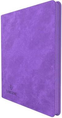 GameGenic Zip-Up Album 24-Pocket Side-Loading - Purple - GameGenic Storage Albums - Storage Albums card