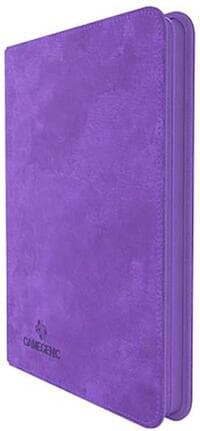 GameGenic Zip-Up Album 8-Pocket Side-Loading - Purple - GameGenic Storage Albums - Storage Albums card