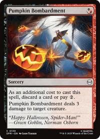 Pumpkin Bombardment - Marvel's Spider-Man - Magic: The Gathering card