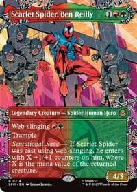 Scarlet Spider, Ben Reilly (Borderless) - Marvel's Spider-Man - Magic: The Gathering card