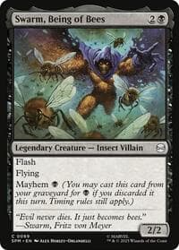 Swarm, Being of Bees - Marvel's Spider-Man - Magic: The Gathering card
