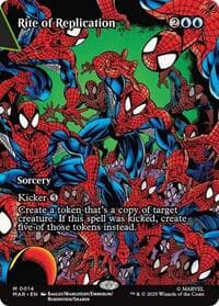 Rite of Replication (Borderless) - Marvel Universe Eternal-Legal - Magic: The Gathering card