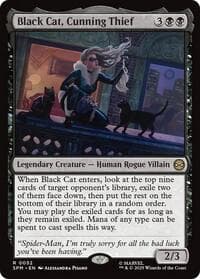 Black Cat, Cunning Thief - Marvel's Spider-Man - Magic: The Gathering card