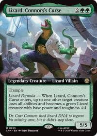 Lizard, Connors's Curse (Extended Art) - Marvel's Spider-Man - Magic: The Gathering card