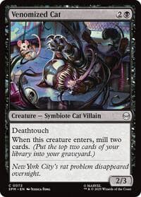 Venomized Cat - Marvel's Spider-Man - Magic: The Gathering card