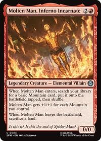 Molten Man, Inferno Incarnate - Marvel's Spider-Man - Magic: The Gathering card